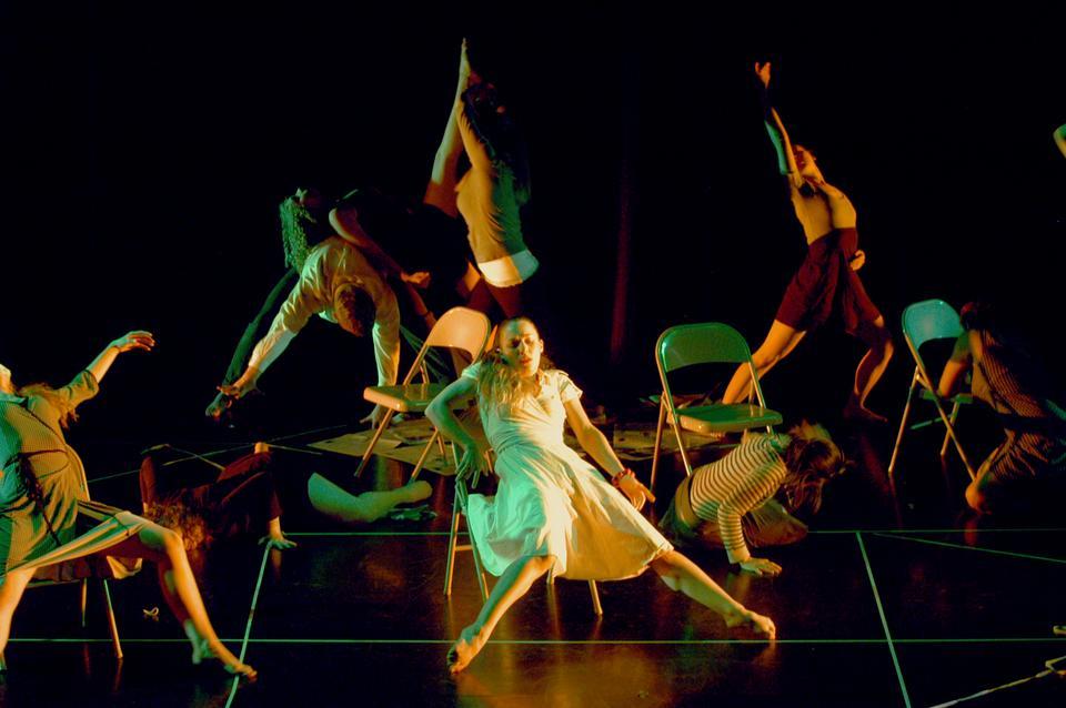 Members of the Harvard-Radcliffe Modern Dance Company perform “In Transit” at the Harvard Dance Center last Saturday, April 24, 2010.