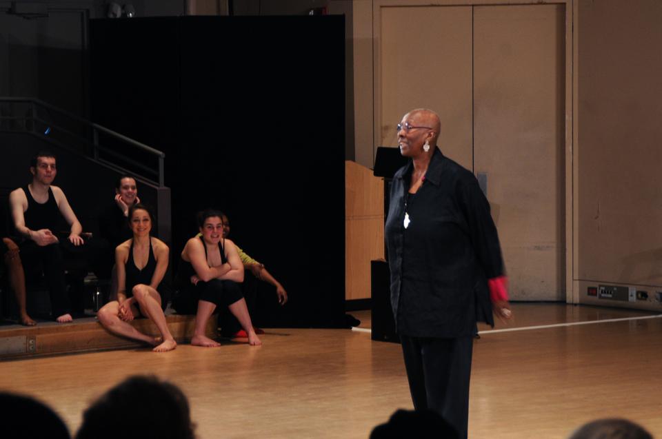 Judith Jamison, renowned choreographer and cultural icon, answered questions from the audience on her inspirations and successes as well as leading students enrolled in the class Dramatic Arts 123, "The Ailey Legacy: A Celebration of African-American Heritage and the Modern Dance Tradition."