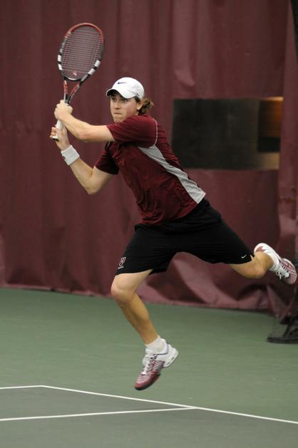 Junior Alexei Chijoff-Evans took a swing at tennis great Bjorn Borg on Thursday.
