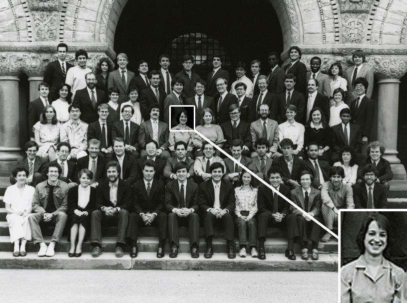 Elena Kagan, pictured here in a 1985-1986 Harvard Law Review Board of Editors portrait in front of Austin Hall, graduated magna cum laude from Harvard Law School in 1986. She attended Princeton as an undergraduate and also holds a Master of Philosophy degree from Oxford University.