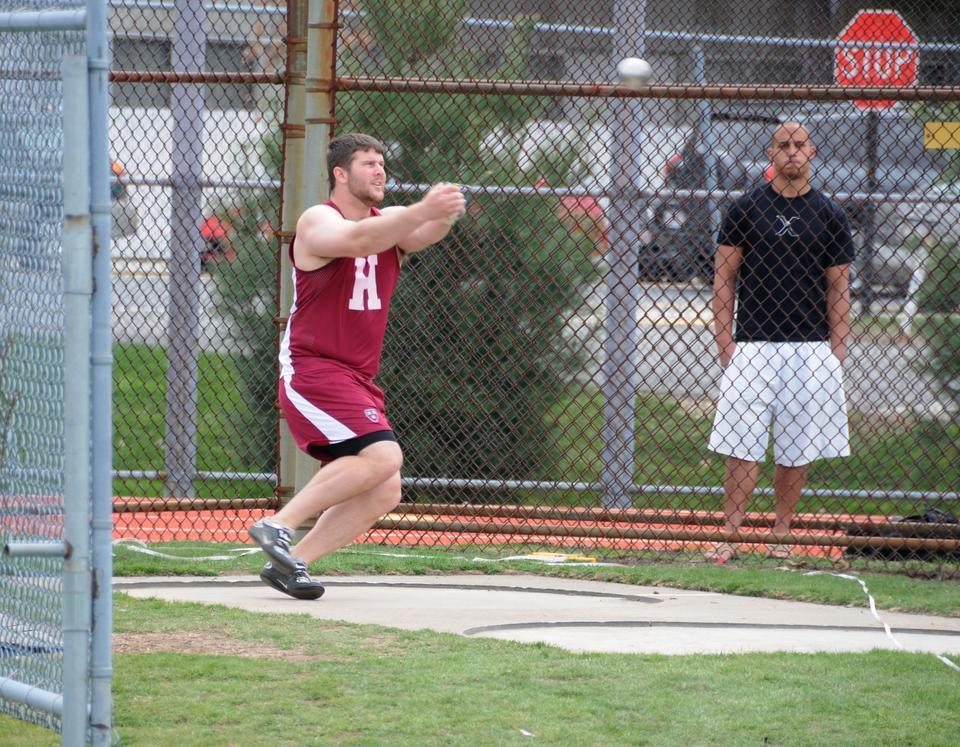 Brady, a co-captain of the track and field team, threw personal bests in his final season and is pursuing a professional career.