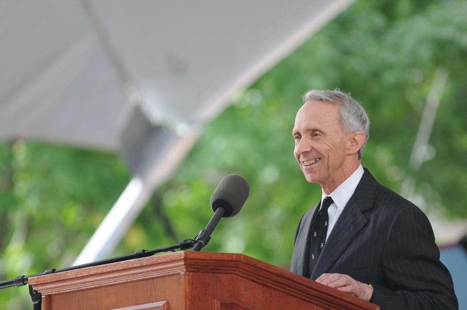 Justice David H. Souter ’61 delivers the Commencement address for the class of 2010.