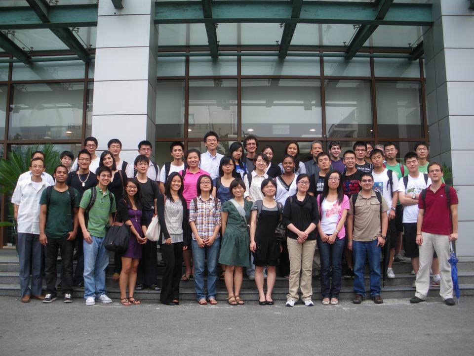 Students and faculty in the Harvard Summer School Program in Shanghai attend a biotechnology conference sponsored by Novartis this part summer.
.