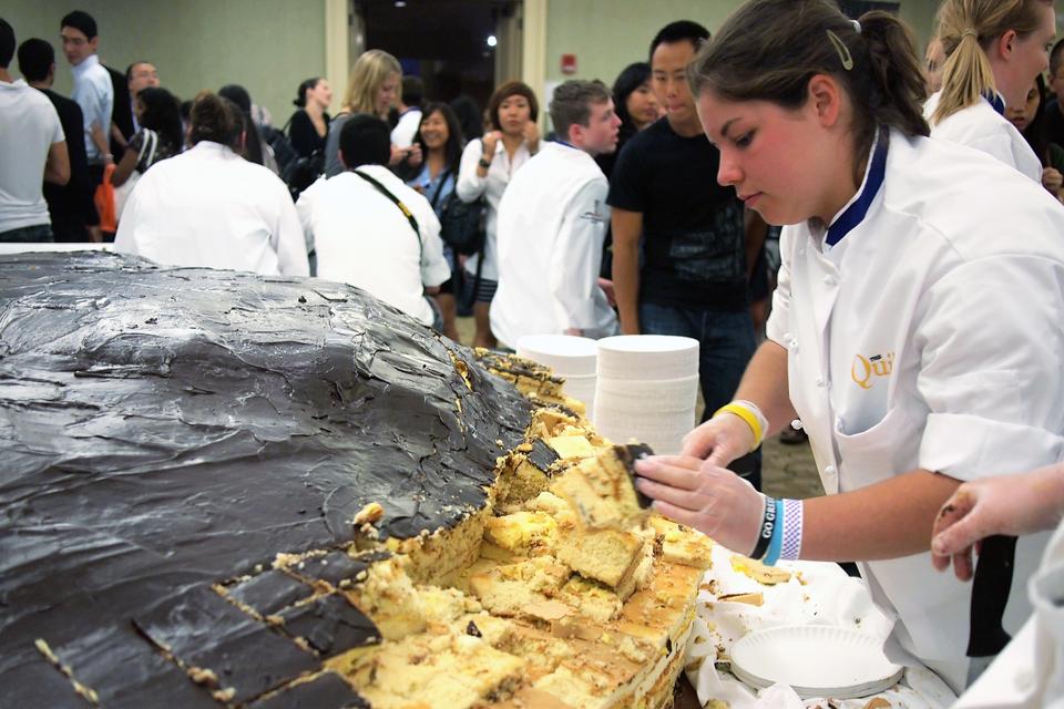 The New England Dessert Showcase 2010, held in the Westin Copley Place on Saturday, featured the world’s largest Boston Cream Pie, baked and assembled by the culinary students at Southern New Hampshire University.