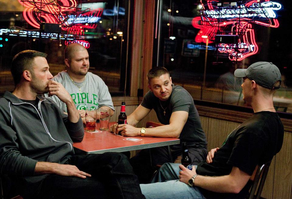 Affleck meets with fellow criminals in "The Town."