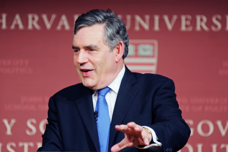 The Right Honorable Gordon Brown, former Prime Minister of the United Kingdom, spoke to a packed audience at the Institute of Politics last night.