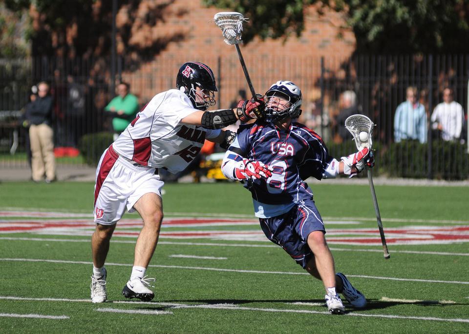 Junior defenseman Paul Pate and the men’s lacrosse team were tied with the national team late in the game but eventually fell short, 17-12, in an exhibition match. Pate notched a start in the contest.