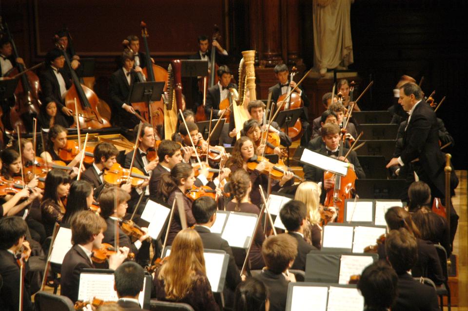 Harvard Radcliffe Orchestra performed pieces by Verdi, Yannatos, and Dvorak on Friday at their Freshman Parents Weekend Concert.