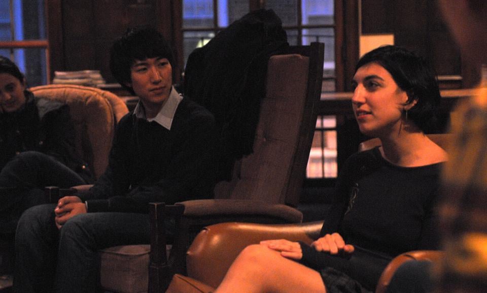 Elif Batuman '99, author of The Possessed: Adventures with Russian Books and the People Who Read Them, discusses her writing process during an informal Q&A at the Harvard Advocate Friday evening. 