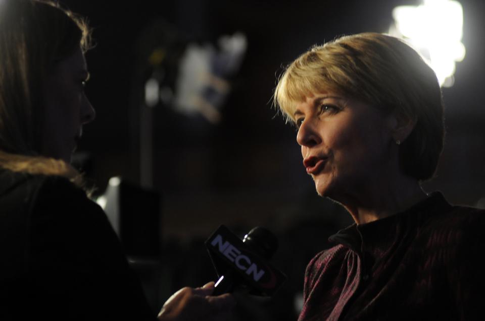 Massachusetts Governor Deval L. Patrick '78, Attorney General Martha Coakley, and newly-elected Treasurer Steve Grossman were among the Democrats celebrating victories at the Boston Park Plaza Hotel following elections on Tuesday.