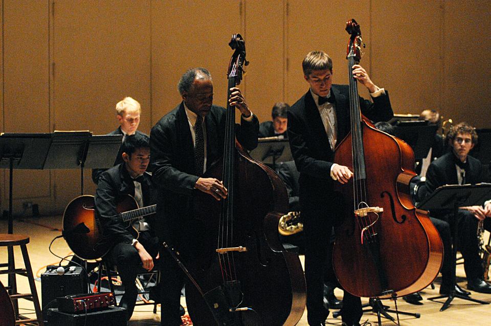 Organized by the Harvard Jazz Bands and the Office for the Arts, “Walking the Bass Line: A Tribute to Milt Hinton” featured jazz bassist and guest of honor Cecil McBee. 