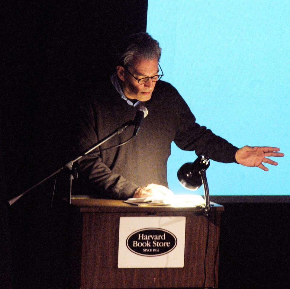 Author Paul Auster read excerpts from his latest novel, "Sunset Park," at the Brattle Theatre last Tuesday in an event sponsored by the Harvard Book Store.