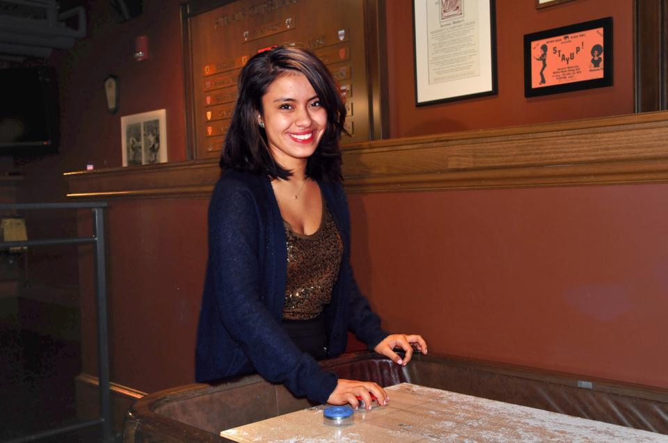 Karla would rather have a pen in her hand.