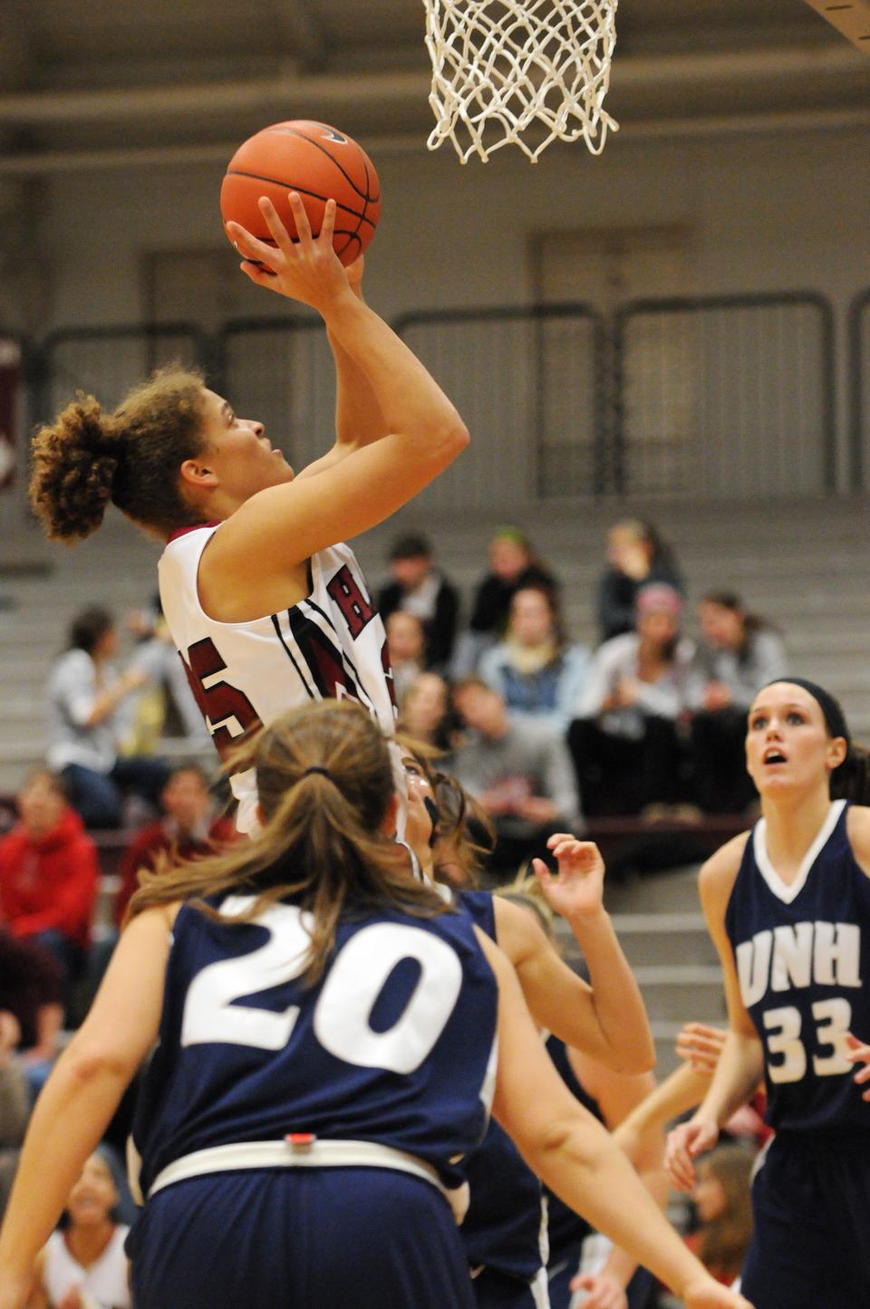 Women's basketball beat UNH, 96-63, on Friday at Lavietes Pavilion. 