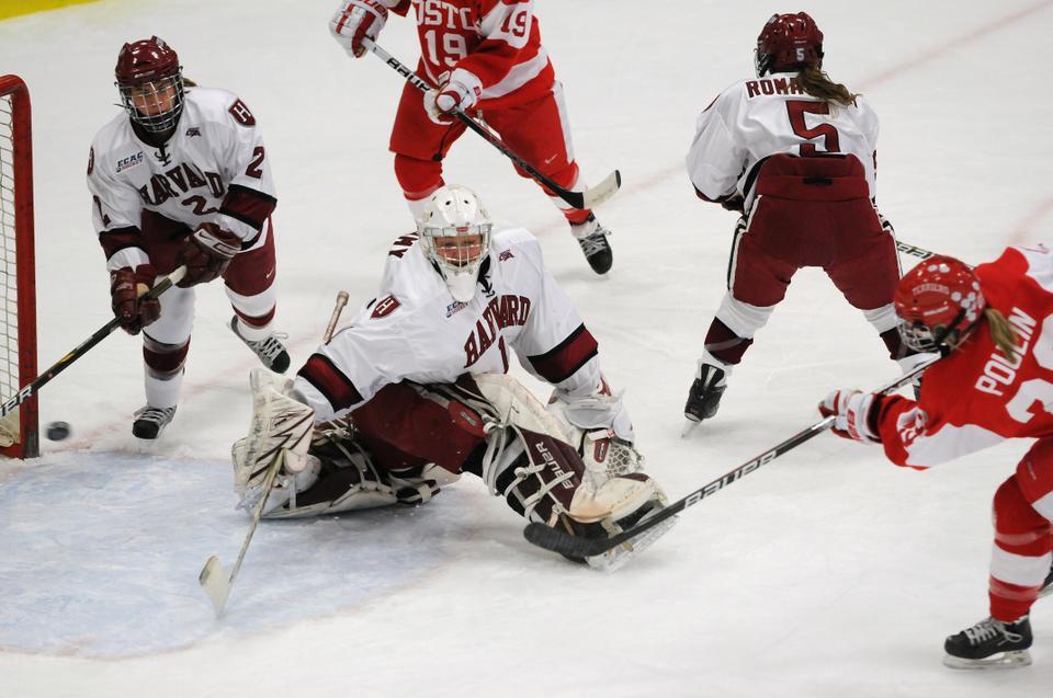 Boston University got five goals past the women's ice hockey team on Friday, leaving Harvard with a 5-3 loss.