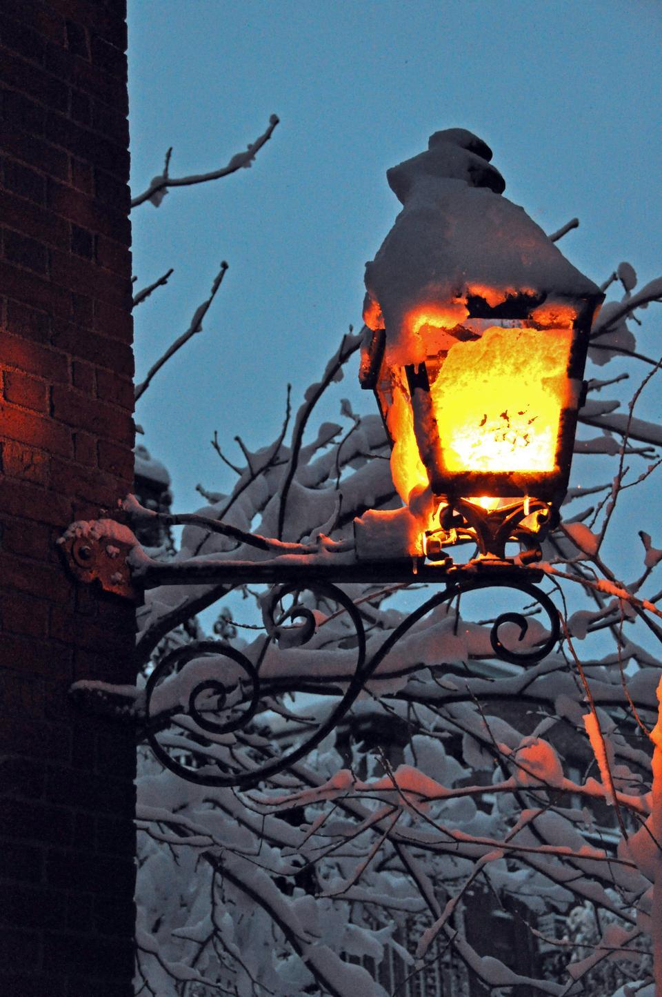 Blizzard conditions Wednesday led to the accumulation of over a foot of snow in Cambridge.