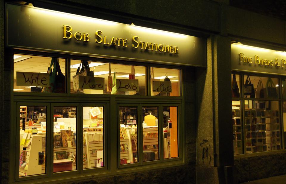 Bob Slate Stationer is closing the doors of all three of its locations, two of which in Harvard Square.  