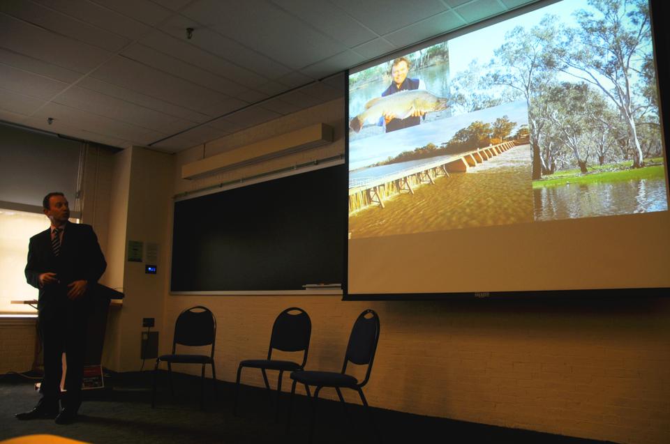 Chris Arnott of Alluvium Consulting speaks on the effects of Australia's droughts and floods on climate change and the Geological Museum.