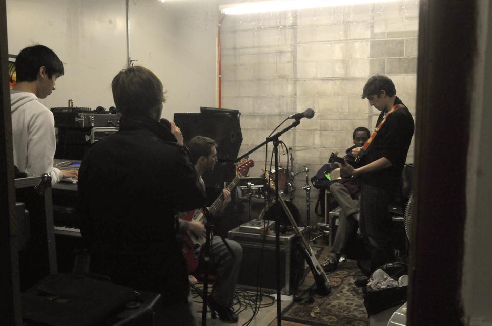 The Harvard student band, Third Rail, practices in a rented venue located in Central Square.