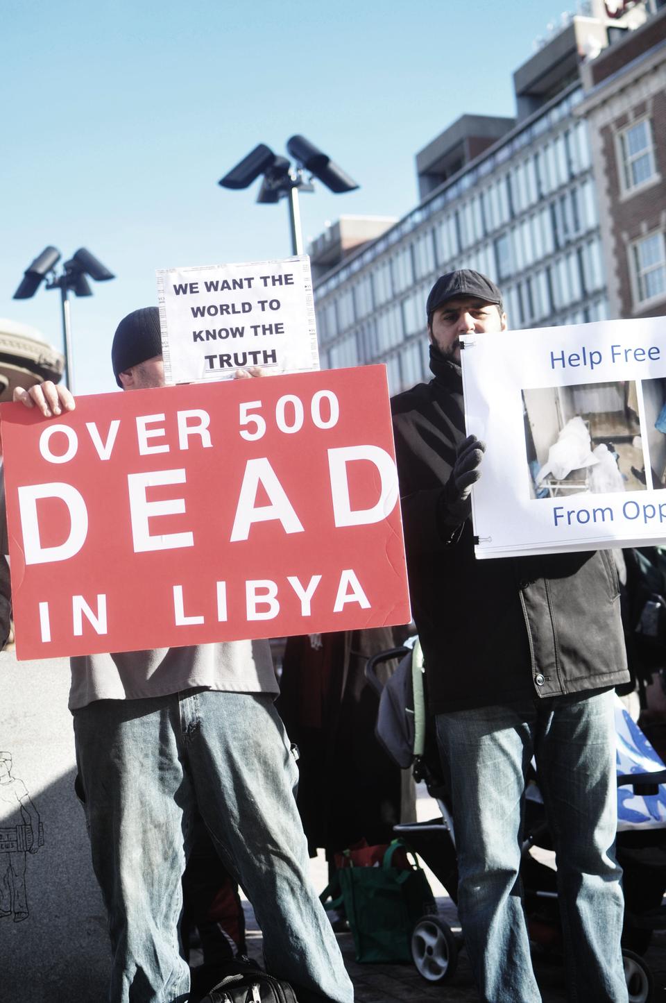 Clashes between the military-backed government and dissidents in Libya have caused a multitude of civil rights complaints all around the world.