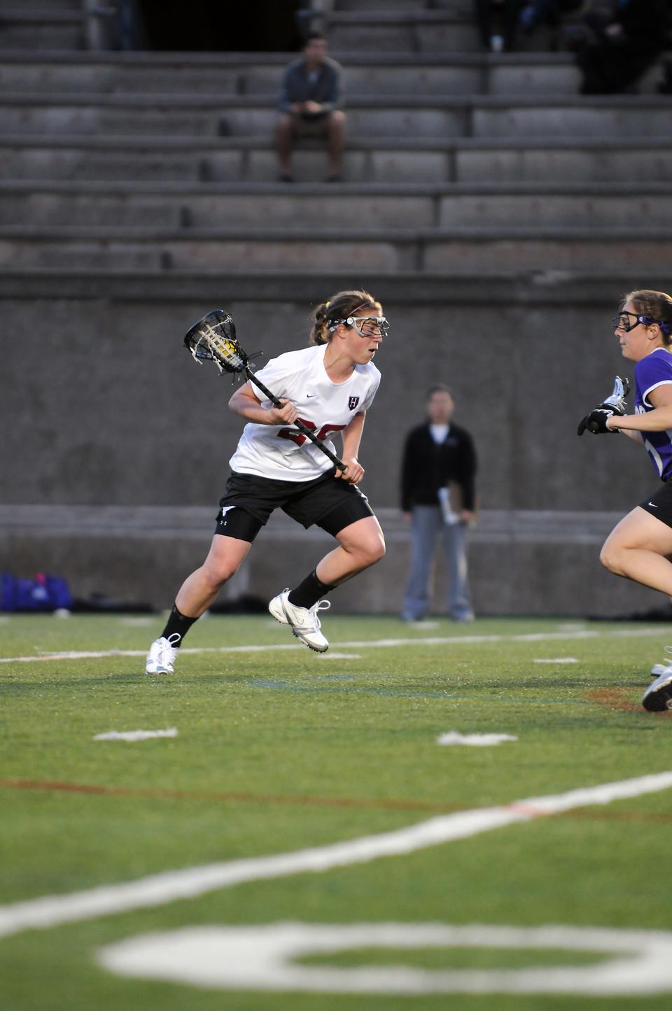 A move to midfield hasn’t slowed down sophomore standout Danielle Tetreault. The Guilderland, N.Y. native currently leads the women’s lacrosse team in scoring with eight goals and an assist in two games. 