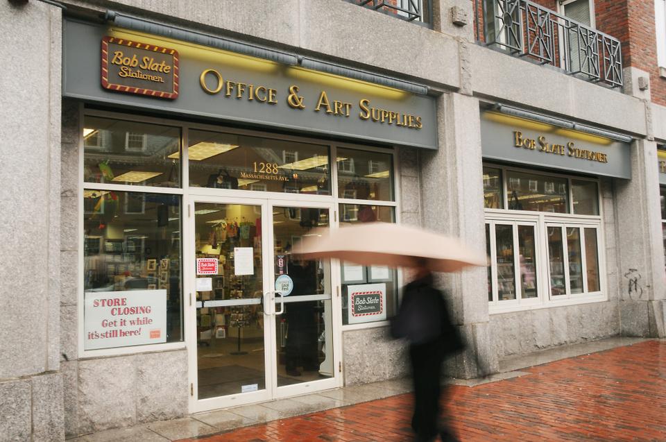 With the Church St store already closed down, the days of Bob Slate's Massachusetts Ave store are numbered.
