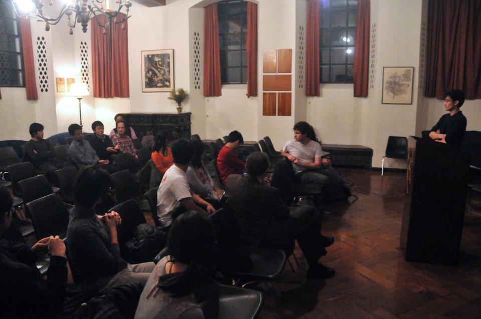 Harvard for Japan, an alliance of more than 100 groups and organizations at Harvard, hosts a student-led report "What happened? What can we do next?" about the Tohoku Earthquake in Adams House.