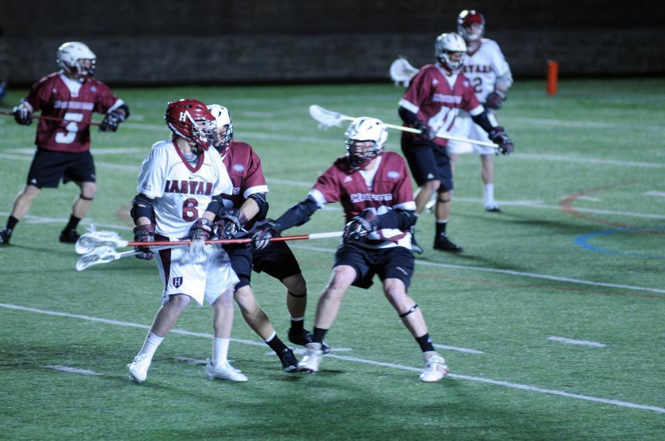 Sophomore midfielder Jack Doyle notched two assists for the Crimson during last night’s 11-9 win over UMass. Doyle found junior attacker Jeff Cohen late in the second period to pull Harvard within three, 6-3. Doyle teamed up with Cohen again late in the third to even the score, 8-8.
