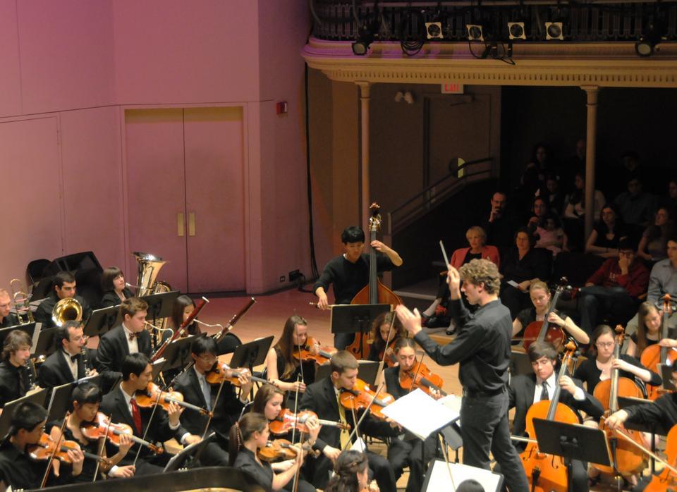 The Harvard Pops Orchestra presents "Pops Comes of Age," a showcase of instrumental numbers tied together by a plot line in which two students attend Pops rehearsal at the so-called Harvard Middle School. 