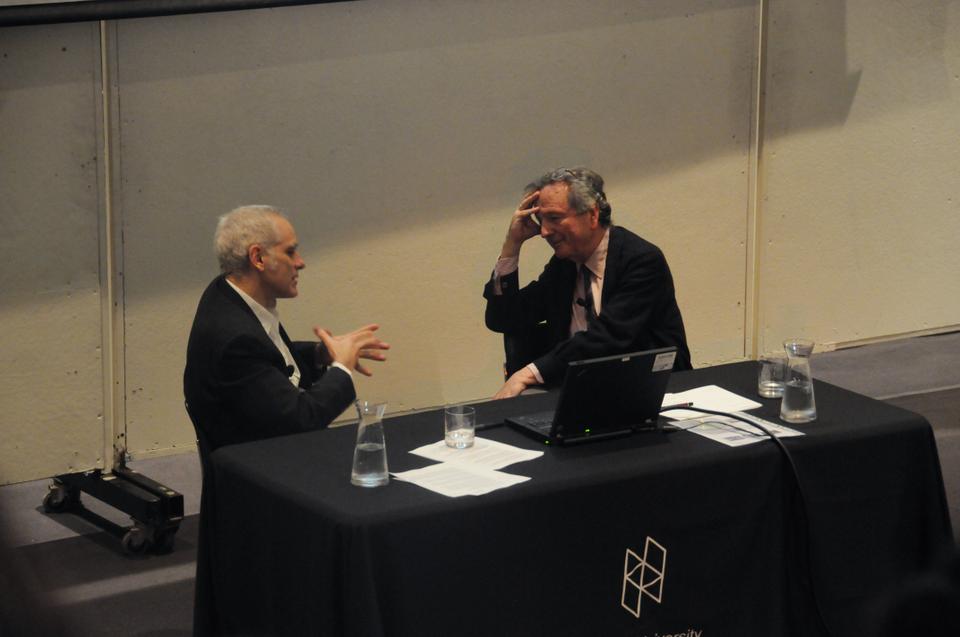 Preston Scott Cohen and Rafael Moneo talk about architecture history and design theories at the Harvard Graduate School of Design. 