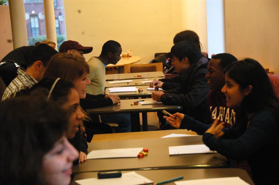 Students attend Electrify: Speed Dating for Ideas to try and find peers that are interested in similar ideas and projects. This event on Saturday was sponsored by the Social Innovation Collaborative.       