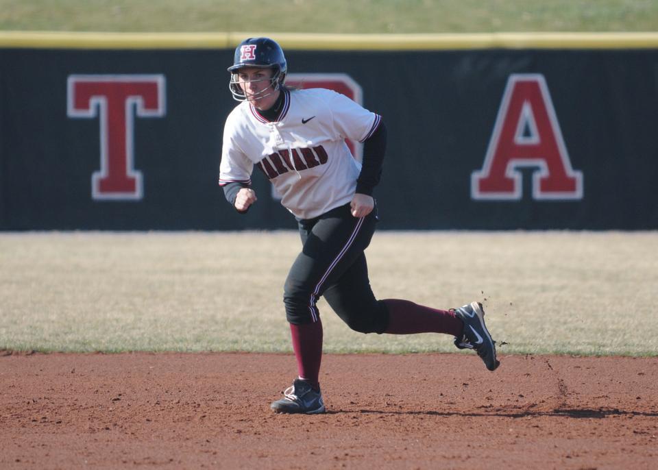 Junior Whitney Shaw, pictured above in earlier action, and the Harvard softball team will get a shot at redemption at home in this weekend’s Ivy League Championship Series against Cornell.