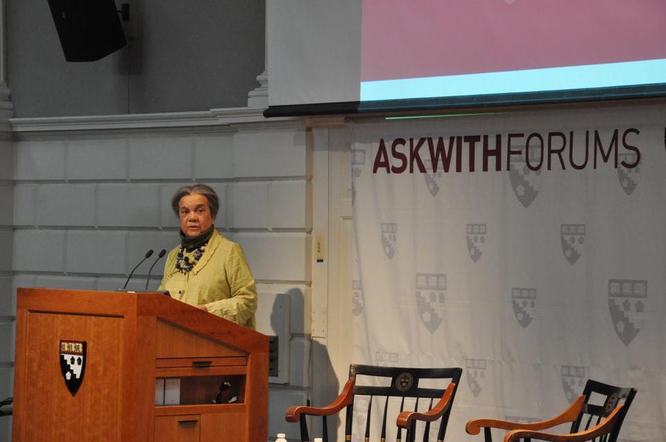 Marian Wright Edelman, the founder of the Children’s Defense Fund (CDF), speaks about advocating for disadvantaged Americans at the Harvard Graduate School of Education. 