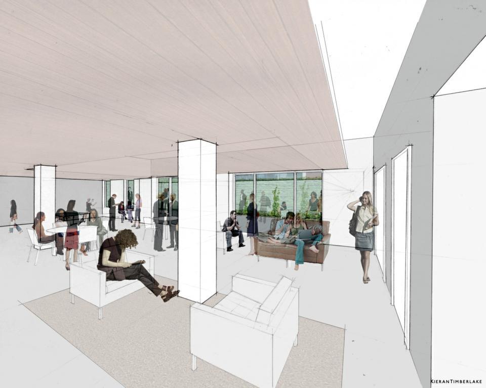 An underground common room with access to a terrace will be one of the most significant changes to Old Quincy when renovations are complete in 2013.