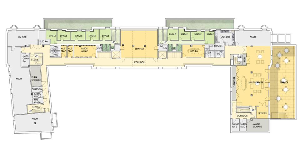 When Old Quincy is renovated, its basement will see substantial changes, including the addition of bedrooms and a new common room.
