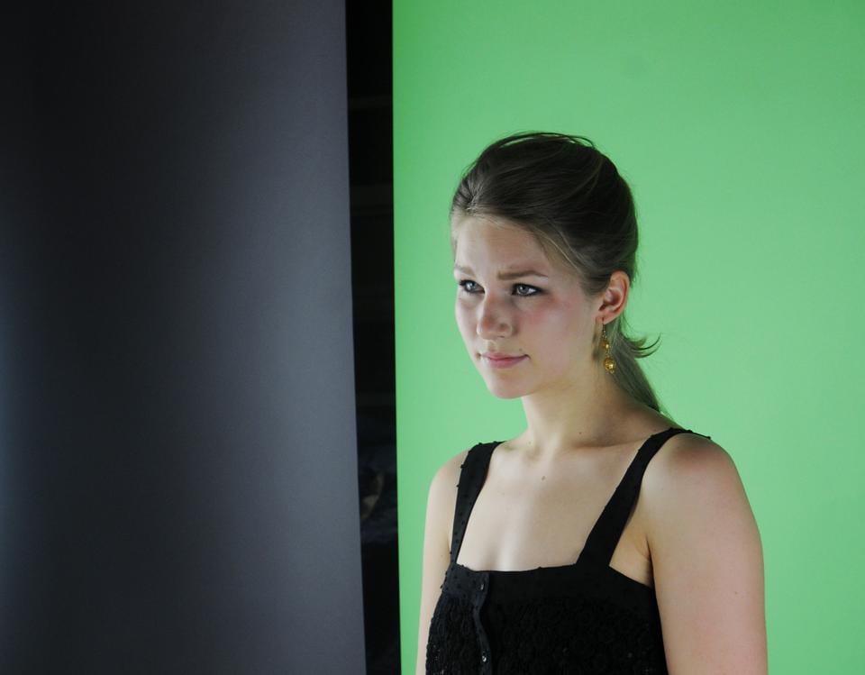 Rina A. Kuusipalo '14 takes part in the 15 Hottest Freshman photo shoot.