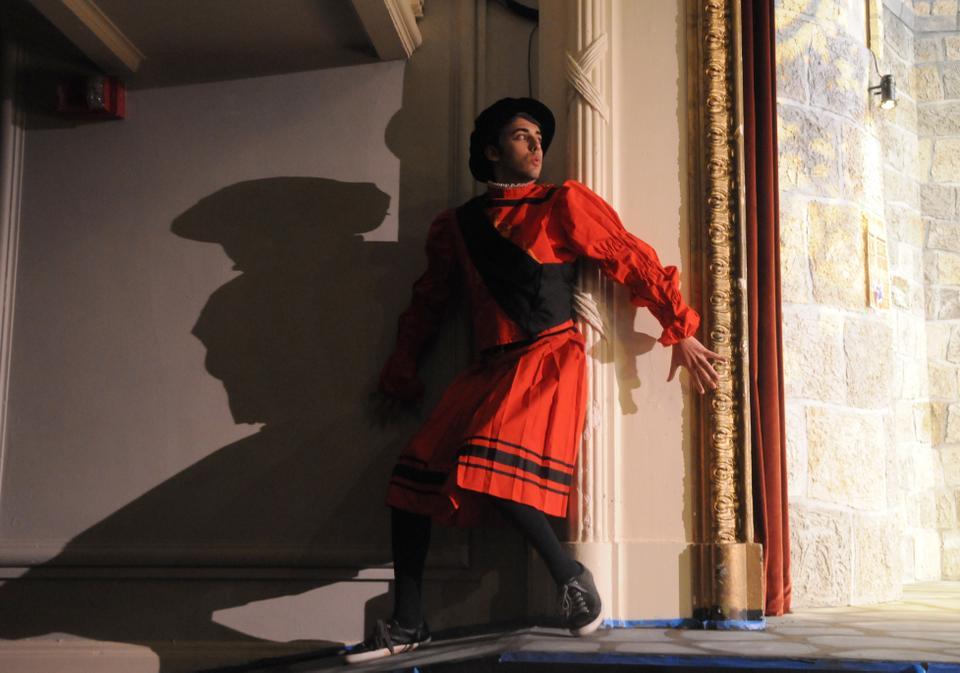 Eric Padilla '14 performs in the Harvard-Radcliffe Gilbert & Sullivan Players' performance of "The Yeomen of the Guard."