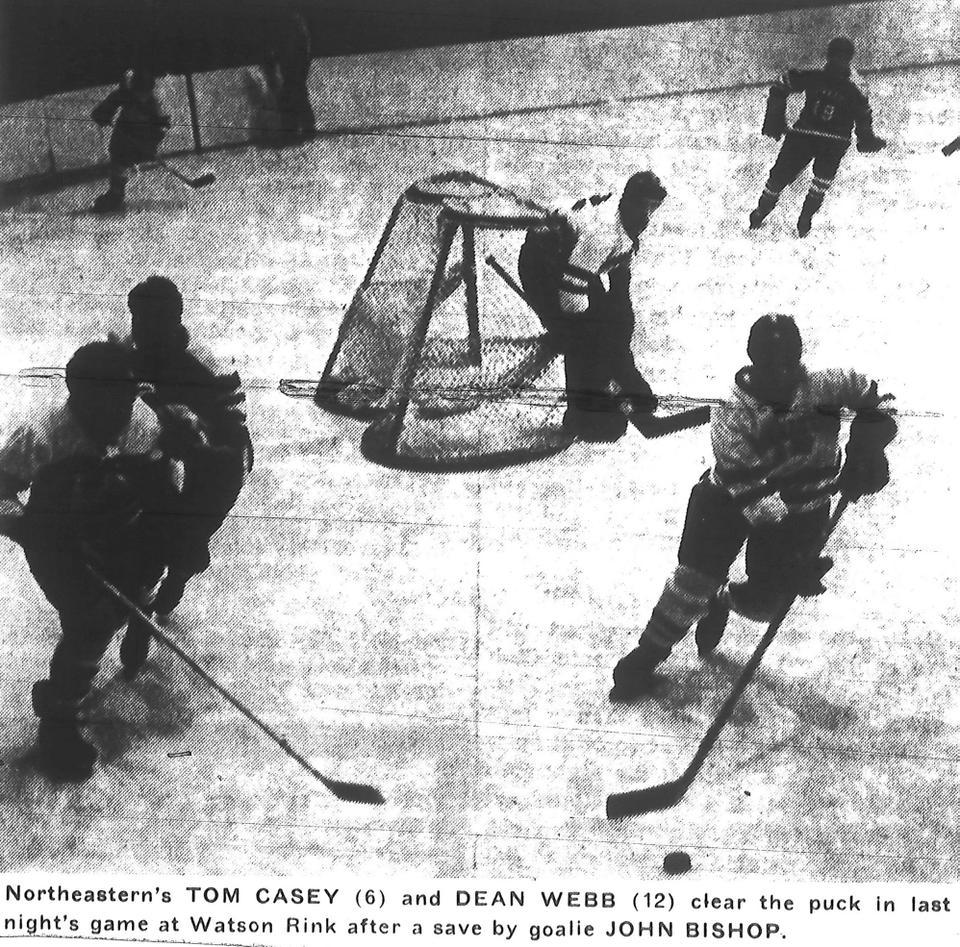 The Harvard hockey team was not allowed to go the NCAA tournament for the second straight year in 1961.