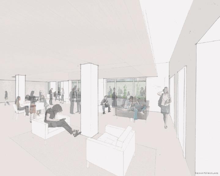 New plans for the House will include a multipurpose common room with a kitchen and comfortable seating, designed for students to host meetings. 