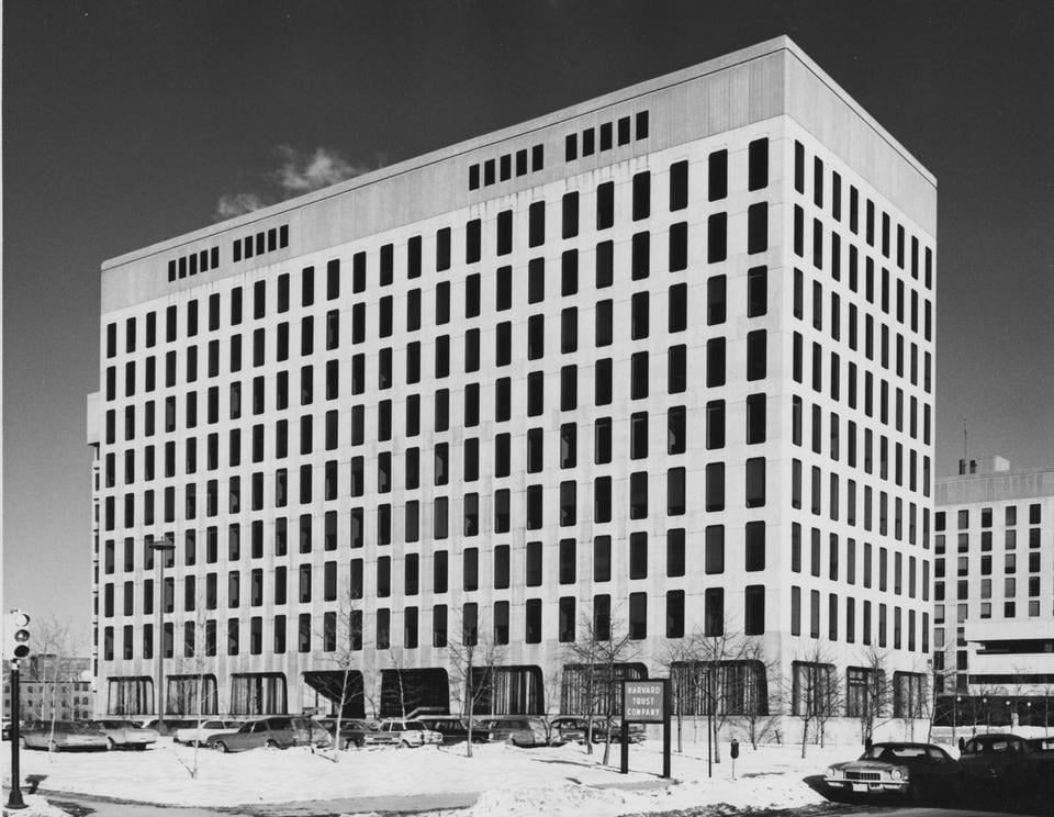 Tech Square completed, january 1971. Courtesy of the Cambridge Redevelopment Authority collection, Cambridge Historical Commission