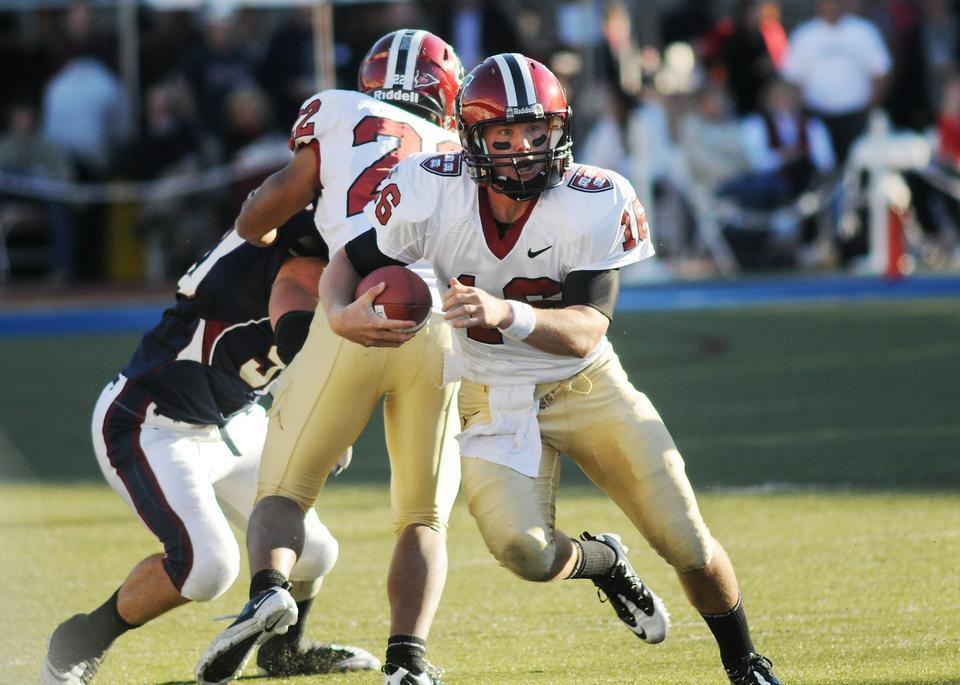 Junior Collier Winters, in the photo above,  and senior Andrew Hatch both dealt with serious injuries this season, and both were out by the team’s third game.