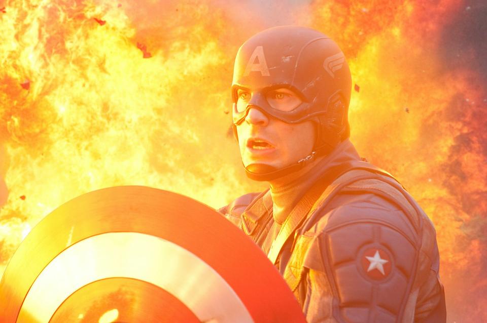 In director Joe Johnston’s “Captain America: The First Avenger,” Chris Evans plays the titular superhero.