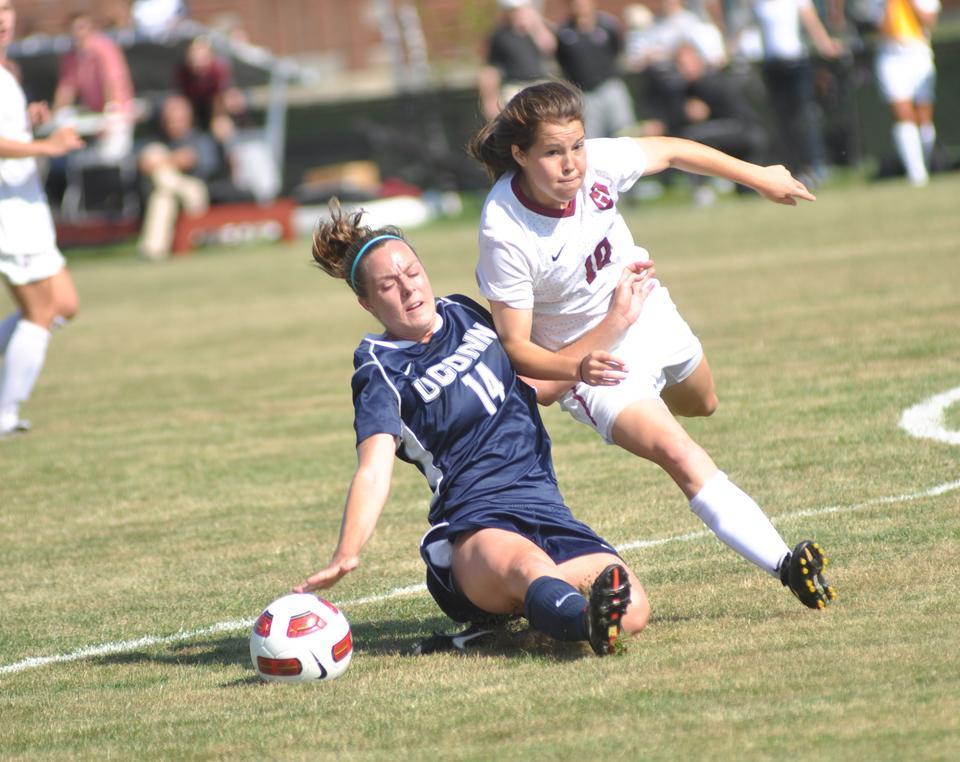 Women’s soccer took down two Northeast rivals to stay perfect on its home field(s) this weekend.