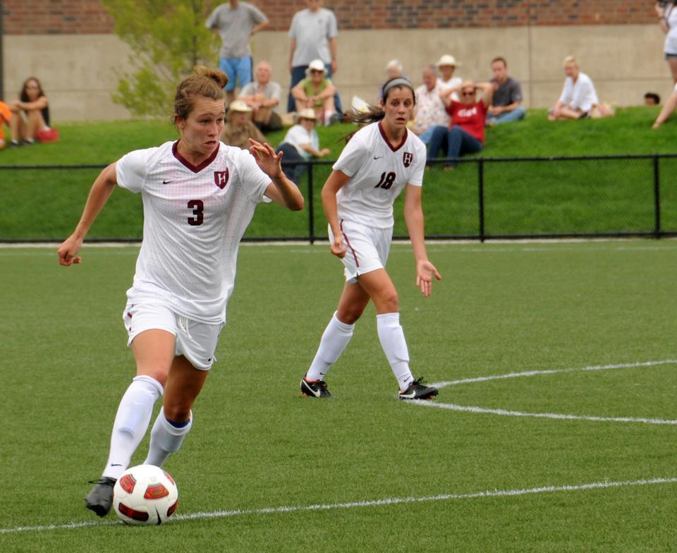 Freshman Meg Casscells-Hamby, shown here in previous action, and her team were unable to overcome the offensive onslaught of the Boston University Terriers on Wednesday evening, falling 3-0.