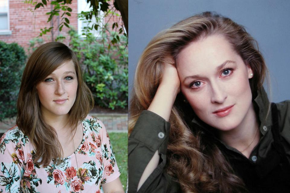 Tessa M. Kaplan ’13 and Meryl Streep