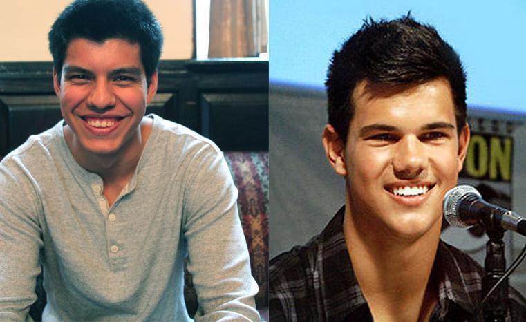 Maximilian C. Evans ’13 and Taylor Lautner