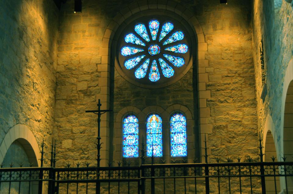 The newly renovated sanctuary at the monastery of the Society of Saint John the Evangelist.