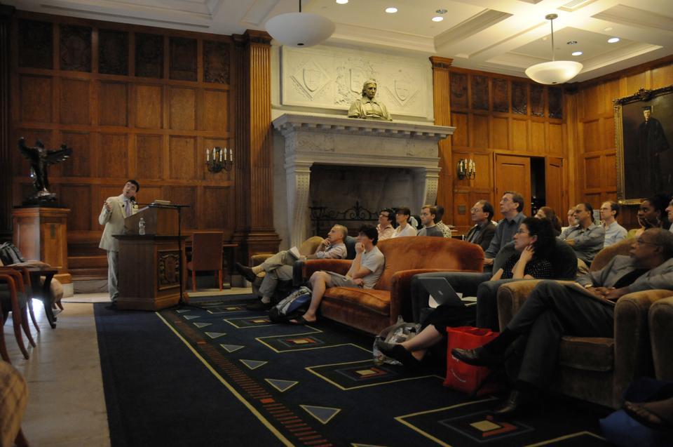 Paolo Asso, Assistant Professor of the Classics at the University of Michigan Ann Arbor, presents a slideshow on Africa in the Roman Epic. 
