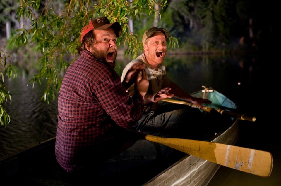 Alan Tudyk and Tyler Labine play two well-meaning hillbillies who can’t seem to catch a break in Eli Craig's “Tucker and Dale vs. Evil.”