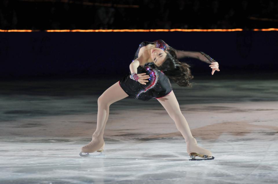 Kim Yu-Na, 2010 Olympic Gold Medalist, skates at the 41st Annual "An Evening With Champions" fundraising event at the Bright Hockey Center on Saturday.